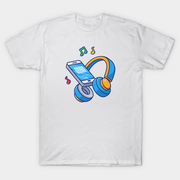 Listening music with headphone T-Shirt by Catalyst Labs